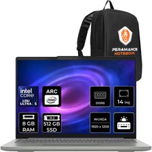 Lenovo Ideapad Slim 5 Core Ultra 5 135H 8gb Ram 512GB SSD 14" Fhd+ OLED Freedos 83V6004CTRP302 Notebook + Per4 Çanta