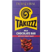 Takizzz Milk Chocolate Bar With Spicy Crunchy Takizzz 140G