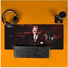 Sayemons Atatürk Tasarımlı Ay Yıldız 70X30 Mousepad