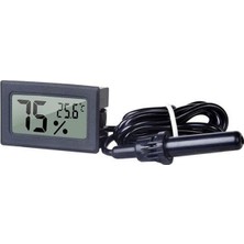 Teknoartshop Mini Dijital Termometre Problu Su Geçirmez Derece -50°C ila 110°C Ölçüm Aralığı ile Kullanım Kolaylığı