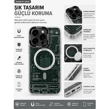 Akbix Accessory iPhone 14 Pro Max Uyumlu Yeşil Desenli Silikon Kılıf