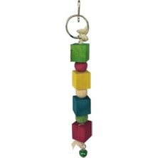 Sayemons Ahşap Renkli Kuş Oyuncağı 20 cm