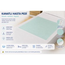 Ata Exclusive Fabrics Abso 5 Katlı Yıkanabilir Emici ve Sıvı Geçirmez Kanatlı Hasta Altı Pedi ( 85X90 Cm)