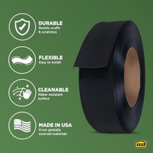 Sayemons Md Building Products 75457 Duvar Tabanı Dökme Rulo, 10 cm x 120-AYAK, Siyah