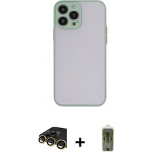 Marsilyan™- iPhone 14 Pro Kılıf Ahenk Çizgi Serisi - Siyah Joko Magic 5d Hayalet Cam + Gold Raze Metal Kamera Lens