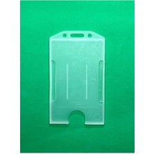 Sayemons Yaka Kartı Kılıfı Dikey Kart Koruyucu Şeffaf Yaka Kartlığı