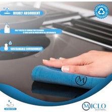 Sayemons Cleanıng Mikrofiber Temizlik Bezi | Sihirli Bez, Cam ve Ayna Bezi | 4'lü Paket | Somon Serisi