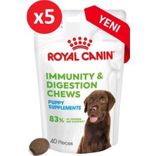 Royal Canin Immunity&digestion Chews Bağışıklık ve Sindirim Sistemini Destekleyen Tamamlayıcı Köpek Ödül Maması 100G*5PAKET