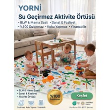 Yorni Jungle 145x210cm, %100 Sıvı Geçirmez Çok Amaçlı Bebek ve Çocuk Oyun Matı & Splat Mat Örtüsü (Makinede Yıkanabilir)