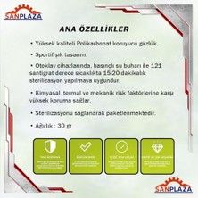 Sayemons S-400 Şeffaf Toz Çapak Koruyucu Iş Güvenlik Gözlüğü Kulak Ayarlı Uv Korumalı Laboratuvar Işçi Gözlüğü Çocuklar Için Tam Korumalı Gözlük 1-3-5-12 Adet