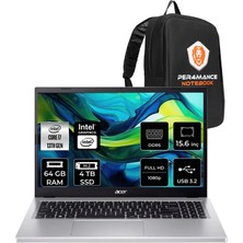 Acer Aspire Go I7 13620H 64GB Ram 4tb SSD 15.6" Fhd Freedos NXJ4GEY002P335 Notebook + Per4 Çanta