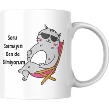 Sayemons Soru Sormayın Baskılı Kupa Bardak Hediyelik Çay Kahve Kupası