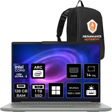 Lenovo Ideapad Slim 5 Core Ultra 5 135H 128GB Ram 1tb SSD 14" Fhd+ OLED WIN11 Pro 83V6004CTRP448 Notebook + Per4 Çanta