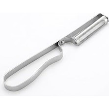 Sayemons Paslanmaz Çelik Pratik Yan Soyacak - Keskin Sebze ve Meyve Soyucu, Patates, Salatalık, Havuç Soyma Aparatı - Ergonomik Metal Tasarım (18 Cm)