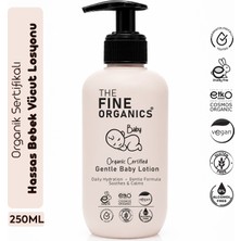 The Fine Organics Organik Sertifikalı Vegan Bebek Vücut Losyonu, Aloe Vera Içerikli Nemlendirici Bakım Losyonu