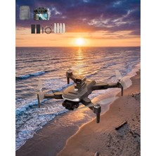 Akıllı Takip Özellikli 4K Drone Katlanabilir Tasarım Uzaktan Kontrollü Profesyo - 2098-2676