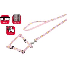 Sayemons Yavru Köpek Göğüs Tasma+Uzatma 25-35 Cm, Pembe
