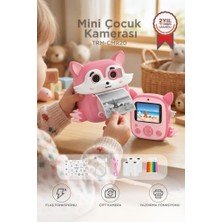 Torima Dijital Fotoğraf Makineleri Çocuk Termal Resim Baskılı Yazıcı Kamera Video Makinesi CMR20 Pembe