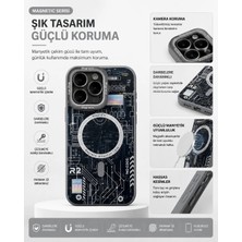 Akbix Accessory iPhone 14 Pro Max Uyumlu Lacivert Desenli Silikon Kılıf