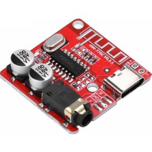 Robiz Xy-Bt-Mini Bluetooth Kablosuz Ses Mp3 Modül Type C  Bluetooth 4.1 Dc 3.7V 5V USB Lityum Pil Batarya Stereo Player Hoparlör 3W Amfilikatör Amfi Müzik Çalma Kartı