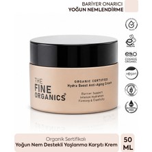 The Fine Organics Organik Sertifikalı Yoğun Nemlendirici, Yaşlanma Karşıtı, Bariyer Destekleyici Bakım Kremi
