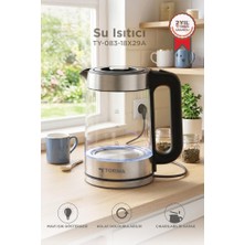 Torima Cam Led Işıklı 1500W 1.8L Kettle Su Isıtıcı TY-083-18X29A