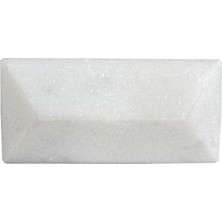 Sayemons Çap 25MM x 50MM Beyaz Düğme Kulp/doğal Taş