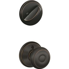Sayemons F59 Geo 716 Sürgülü Gürcü Iç Düğme, Eskitilmiş Bronz (Sadece Iç Yarı)