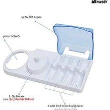 Sayemons Ibrush Şarjlı Diş Fırçası Standı Şarjlı Fırçaları ile Uyumlu Makine ve Başlık Tutucu Stand Şarjlı Diş Fırçaları Için Dekoratif Stand