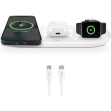 Sayemons Aircharger Trio 3’ü 1 Arada + + Airpods Kablosuz Hızlı Şarj Aleti