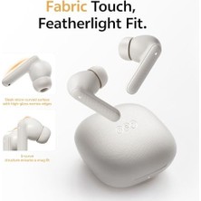 Sayemons Qcy Buds Bluetooth Kulaklık - Şık Tasarım - Ipx4-35 Saat Ultra Uzun Pil Ömrü - Düşük Gecikme 0.06S -Aı Gri