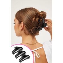Sayemons 3’lü Siyah Büyük Boy Kaydırmaz Mandal Toka Seti, Kadın Çocuk Mandal Toka (11CM) 3'lü Set