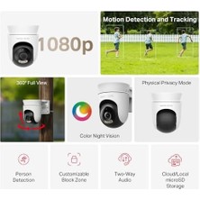 Sayemons MC500 | 1080P Dış Mekan Güvenlik Kamerası | 360° Görüş | Renkli Gece Görüşü | Akıllı Takip | IP65 Hava Koşullarına Dayanıklı | Microsd & Bulut Depolama | Smartthings,, Alexa