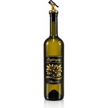 Sayemons Zeytinyağı ve Ayçiçek Yağı Şişesi Seti, Altın Etiket ve Yağdanlık Aparatlı, Korumalı Ahşap Standlı 750 Ml, 2 Adet, Yeşil Cam Şişe (Korumalı Standlı, Altın)