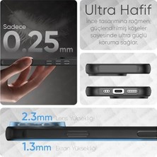 Sayemons 12 Pro Için Magsafe ile Uyumlu Mattcover Serisi Arkası Mat Polikarbonat Kenarları Silikon ve Köşeleri Güçlendirilmiş Kamera Korumalı Ince Silikon Kılıf (Manyetik, 12 Pro)