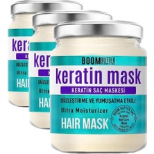 Sayemons Boom Butter Güçlendirici & Onarıcı Keratin Saç Maskesi, Kırılma Karşıtı & Yoğun Besleyici, Yıpranmış Saçlar Için, Derinlemesine Nemlendirici & Parlaklık Veren Bakım, 190 ml (3 Paketi)