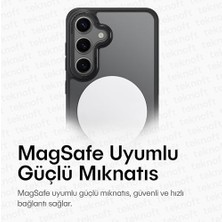 Sayemons Galaxy S24 Fe Için Symple Serisi ile Uyumlu Metal Alaşım Lens Çerçeveli ve Metal Tuş Takımlı Ultra Güçlü Darbeye Dayanıklı Yumuşak Silikon Mat Kılıf