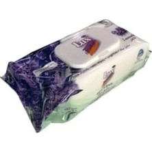 Sayemons Lux Islak Havlu Mendil 90 Yaprak Lavanta Tekli Pk Plastik Kapaklı