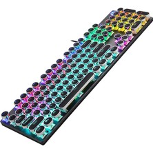 Sayemons Hp GK400Y Rgb Gaming Oyuncu Klavyesi Brown Kahverengi Switch Tam Boy Ingilizce Q