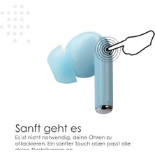 Sayemons Boompods Echobuds Gerçek Kablosuz Kulaklık - Dahili Mikrofonlu Bluetooth Kulak Tomurcukları, 19 Saat Çalma Süresi, Geri Dönüştürülmüş Plastikten Kulak Içi Kulaklıklar, Müzik ve Çağrılar Için Ipx4 Suya