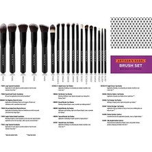 Sayemons Shany Artisan's Easel – Cosmetics Fırça Koleksiyonu, Komple Kabuki Makyaj Fırçası Seti, Ayaklı Dönüştürülebilir Fırça Tutuculu, 18 Parça