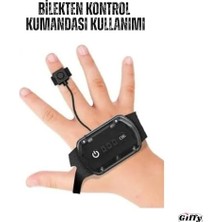 Sayemons Giffy/oyuncak Uzaktan ve Bilek Kumandalı Şarjlı LED Işıklı Full Fonksiyon Akrobat Aracı (Mor)