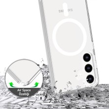 Sayemons Labs Galaxy S24 ile Uyumlu (6.2 Inç) Magsafe Uyumlu Air Hybrid Darbe Emici Tpu + Pc Şeffaf Kılıf
