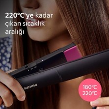 Sayemons Saç Düzleştirici, Keratin Seramik Plaka, Thermoprotect Teknolojisi, 2 Sıcaklık Ayarı, Tuş Kilidi, 60 Saniyede Isınma, 220°C’YE Kadar Sıcaklık Ayarı, BHS375/00