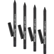Sayemons Ultra Eyeliner Yüksek Pigmentli & Mat Bitişli Kremsi Göz Kalemi 016 Grey (4 Paketi)