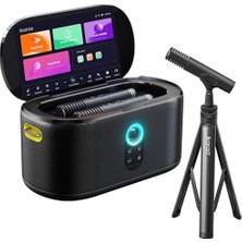 Sayemons Ikarao Partybox Mikrofon Standlı Shell S1 280W Karaoke Bluetooth Hoparlör Seti