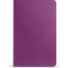 Sayemons - Honor Pad 10 12.1 Inç ile Uyumlu 360 Dönebilen Standlı Tam Koruma Tablet Kılıfı - Mor