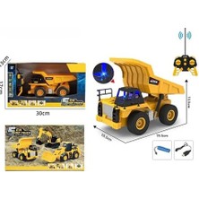 Sayemons Uzaktan Kumandalı 40 Mhz Tam Fonksiyonlu Rc Iş Araçları LED Işıklı Kepçeleri, Damperi ve Vinç Hareketlidir (Kule Vinç-Kepçe-Bulldozer-Kamyon) (Kamyon)