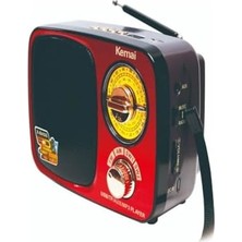 Sayemons MD-308BT Işıklı Retro Görünümlü Nostaljik Radyo Bluetooth Hoparlör - Kırmızı Renk
