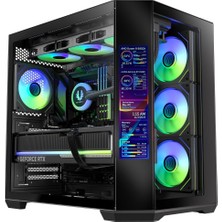 Sayemons Bitfenix Digital T10 Ef 850W 80+Bronze 8.8"argb USB 3.1 Atx Mid Tower Siyah Kasa BFC-KT10EFBBK850-4A
